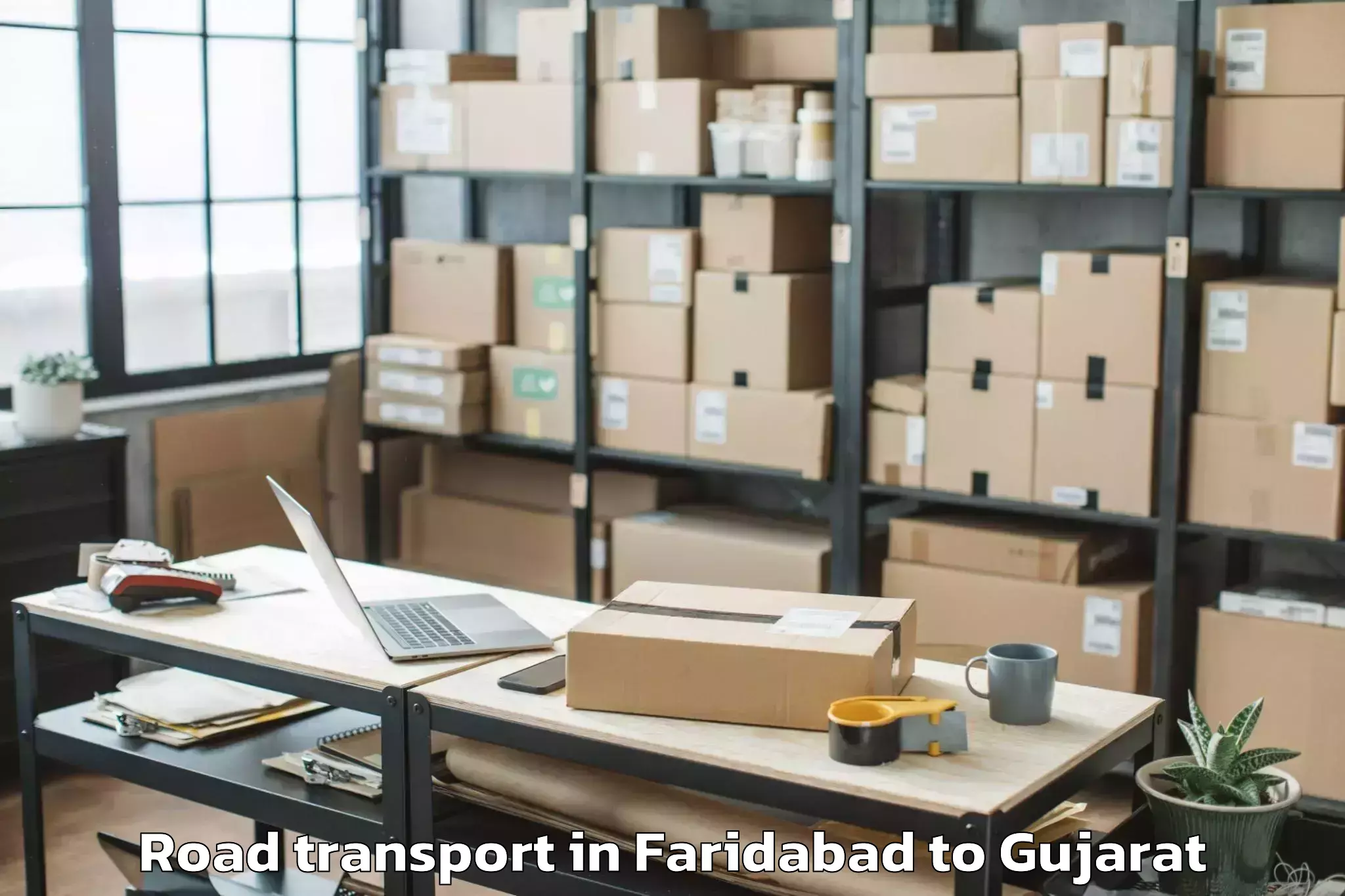 Faridabad to Wadhwan Road Transport Booking